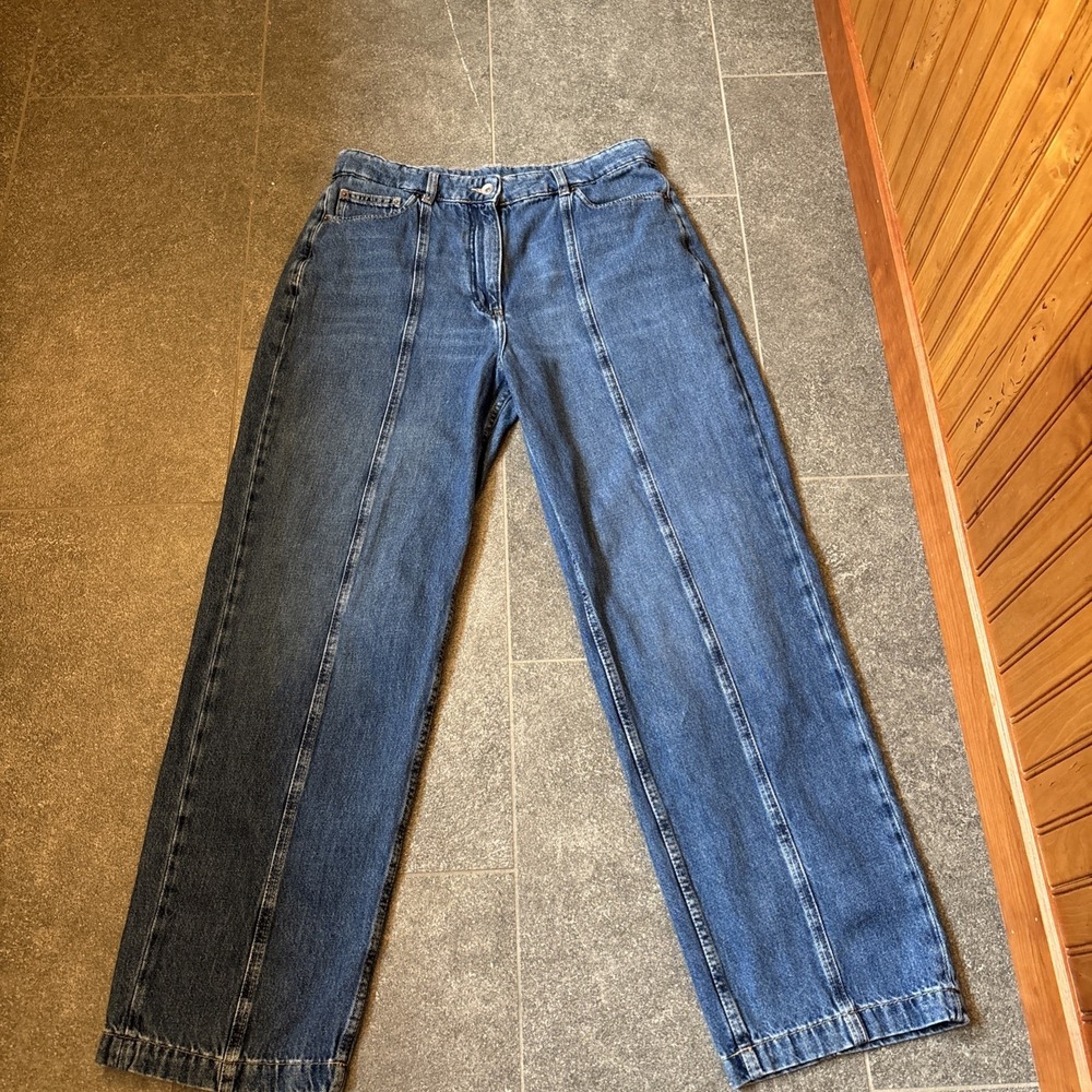 Jigsaw Jeans Balloon Wide Leg With Stitching W32 L30  Denim Chore Utility
